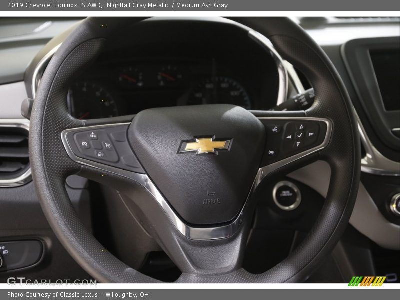 Nightfall Gray Metallic / Medium Ash Gray 2019 Chevrolet Equinox LS AWD
