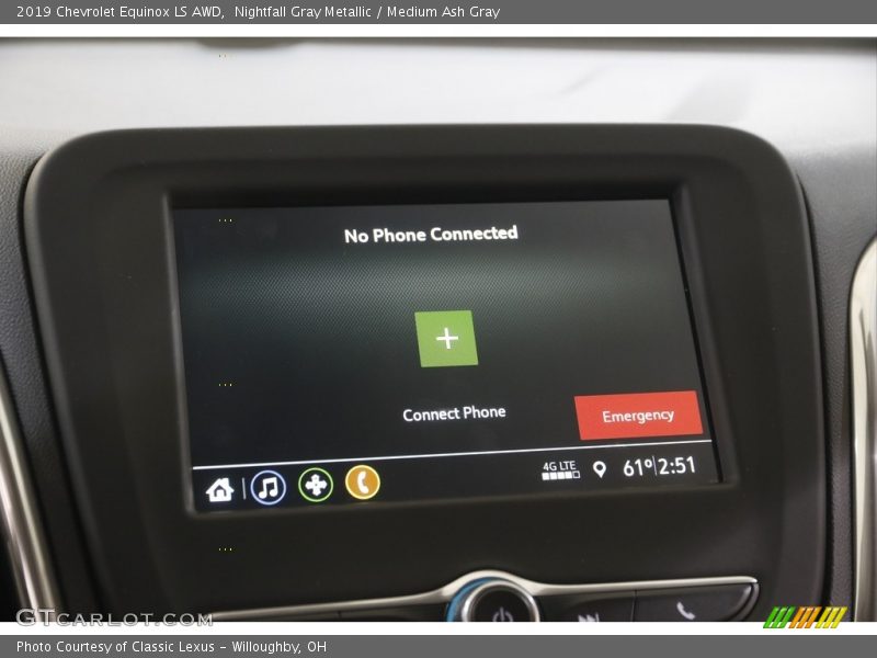 Nightfall Gray Metallic / Medium Ash Gray 2019 Chevrolet Equinox LS AWD