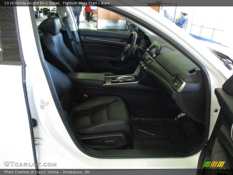 Platinum White Pearl / Black 2018 Honda Accord EX-L Sedan