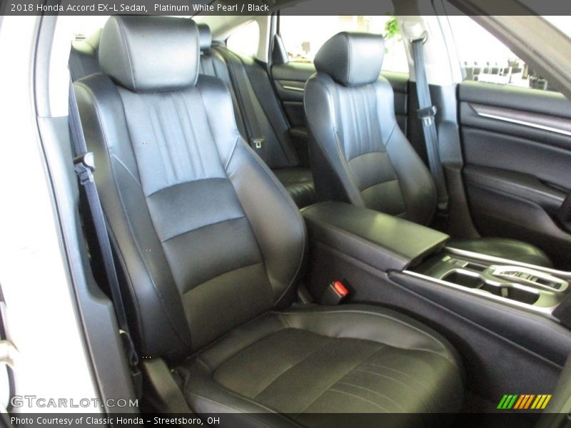 Platinum White Pearl / Black 2018 Honda Accord EX-L Sedan