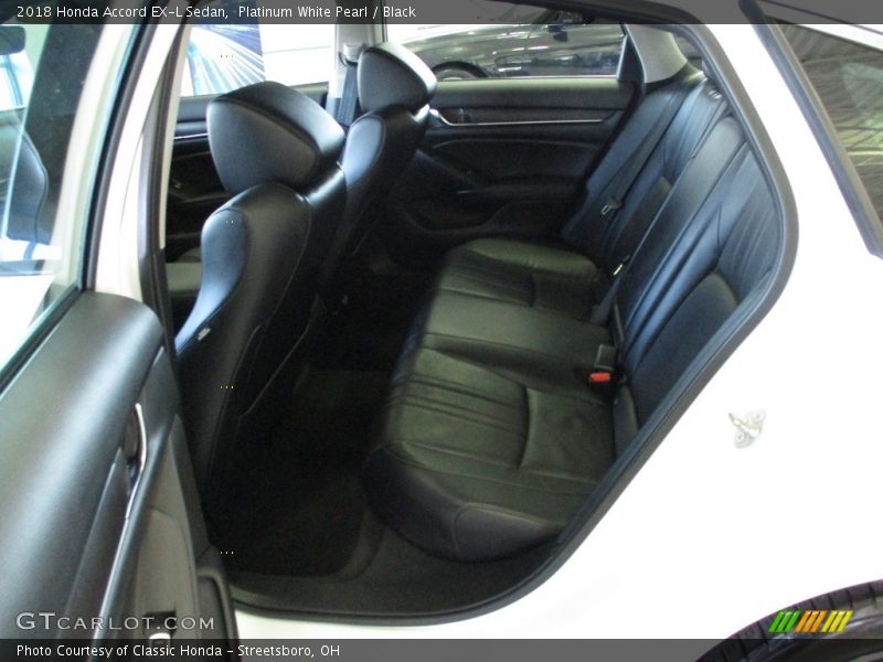 Platinum White Pearl / Black 2018 Honda Accord EX-L Sedan