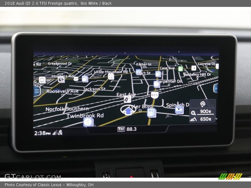 Navigation of 2018 Q5 2.0 TFSI Prestige quattro
