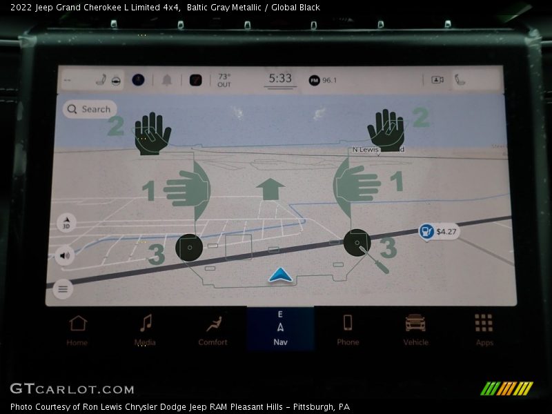 Baltic Gray Metallic / Global Black 2022 Jeep Grand Cherokee L Limited 4x4