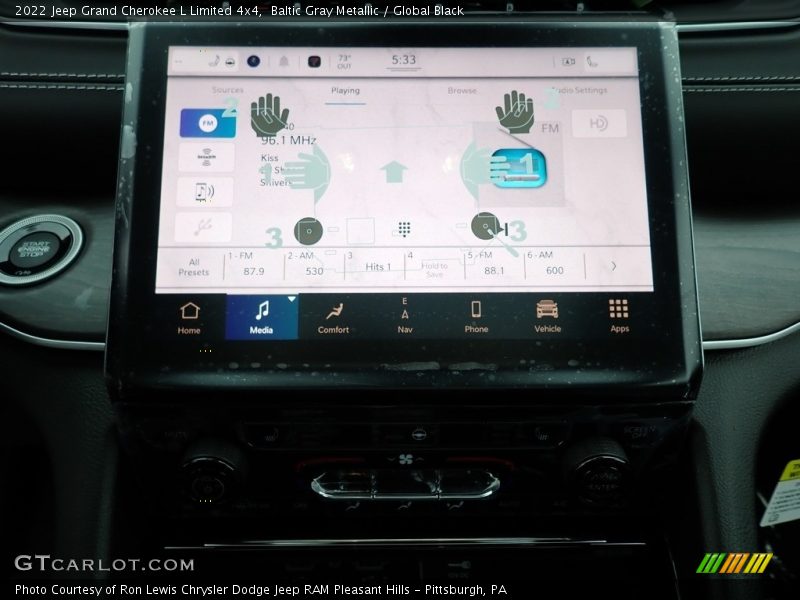 Baltic Gray Metallic / Global Black 2022 Jeep Grand Cherokee L Limited 4x4