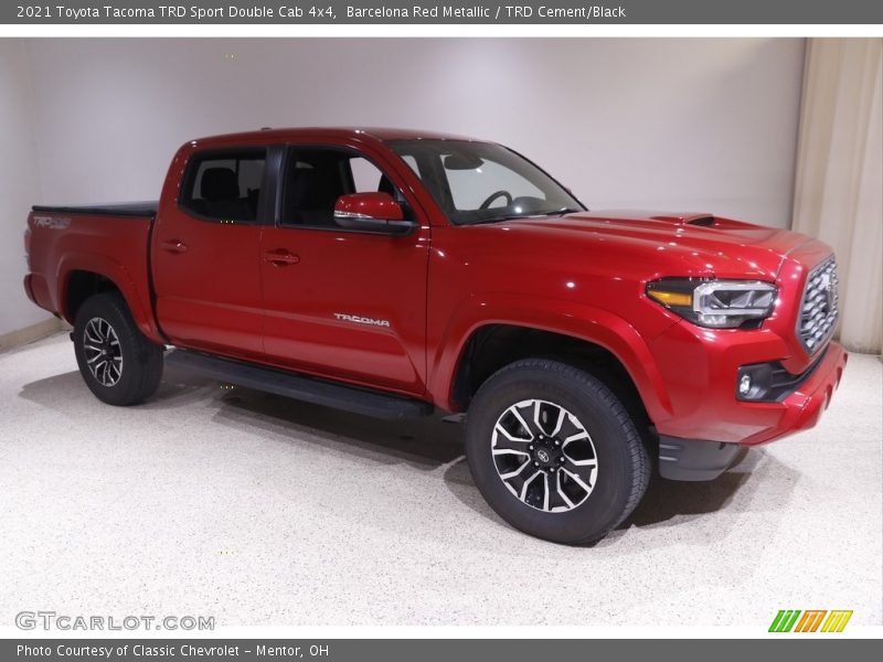Barcelona Red Metallic / TRD Cement/Black 2021 Toyota Tacoma TRD Sport Double Cab 4x4