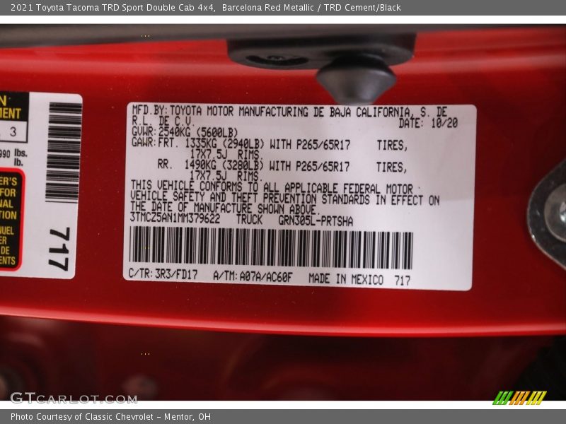 Barcelona Red Metallic / TRD Cement/Black 2021 Toyota Tacoma TRD Sport Double Cab 4x4
