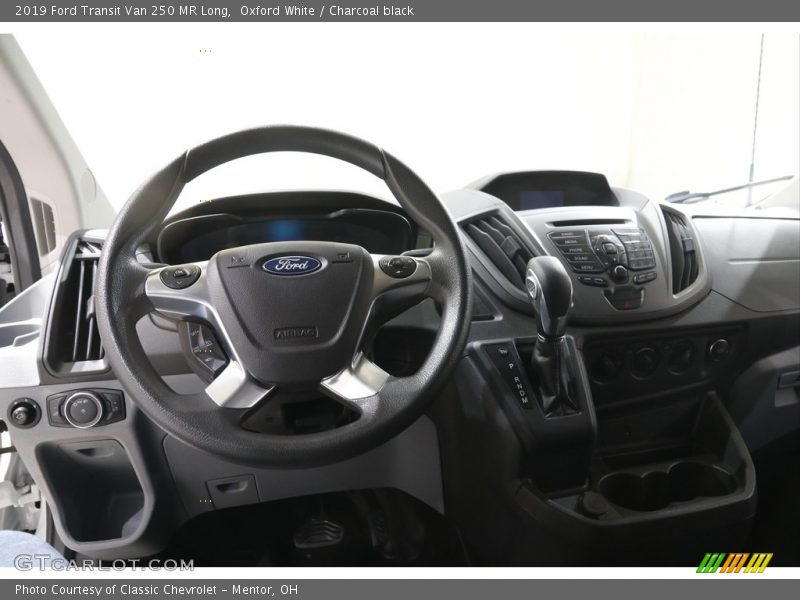 Oxford White / Charcoal black 2019 Ford Transit Van 250 MR Long