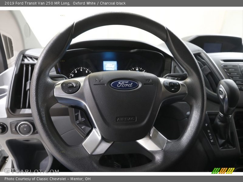 Oxford White / Charcoal black 2019 Ford Transit Van 250 MR Long