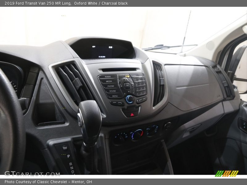 Oxford White / Charcoal black 2019 Ford Transit Van 250 MR Long