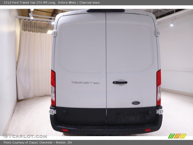 Oxford White / Charcoal black 2019 Ford Transit Van 250 MR Long