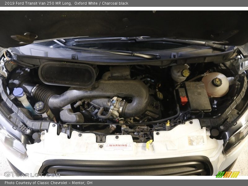 Oxford White / Charcoal black 2019 Ford Transit Van 250 MR Long