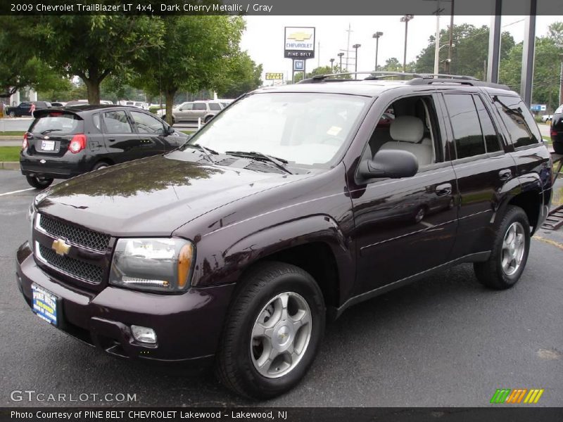 Dark Cherry Metallic / Gray 2009 Chevrolet TrailBlazer LT 4x4