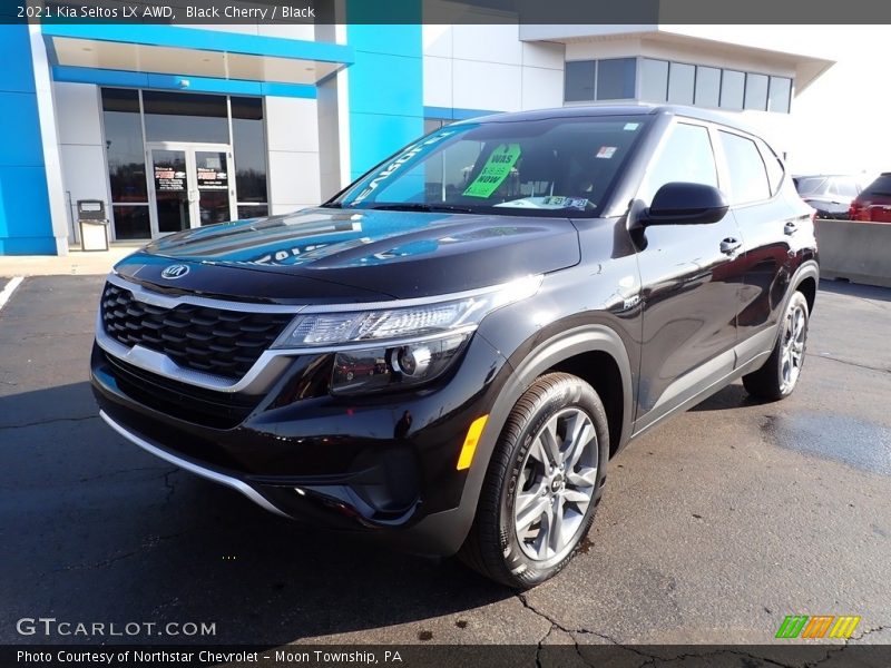 Black Cherry / Black 2021 Kia Seltos LX AWD