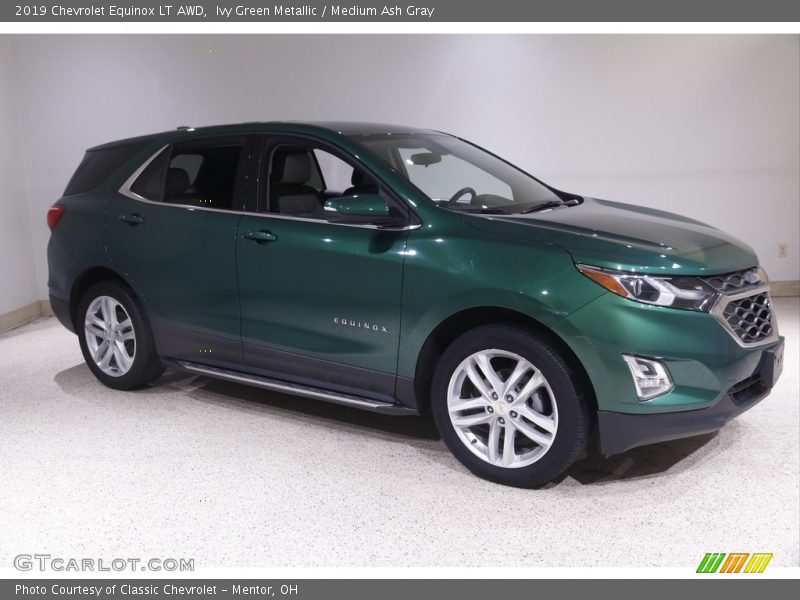 Ivy Green Metallic / Medium Ash Gray 2019 Chevrolet Equinox LT AWD
