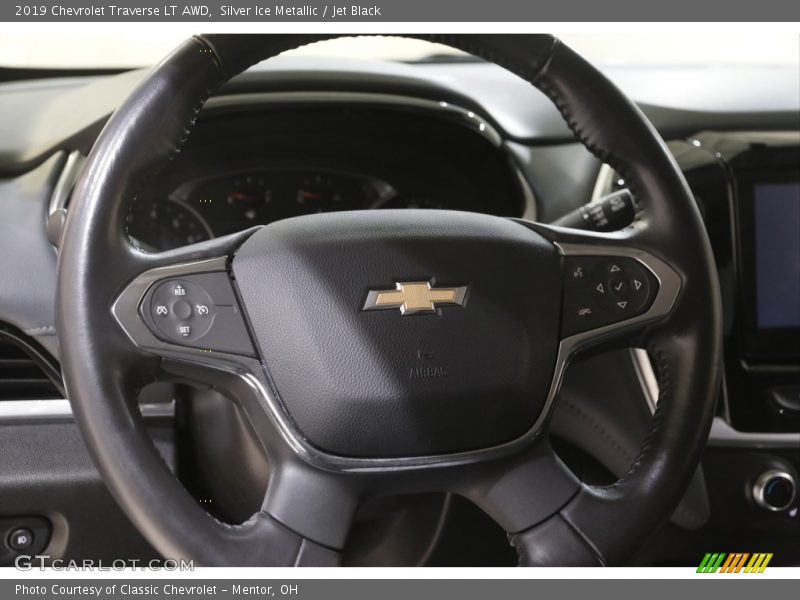 Silver Ice Metallic / Jet Black 2019 Chevrolet Traverse LT AWD