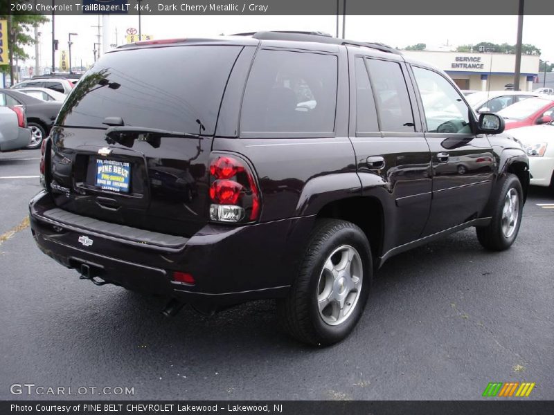Dark Cherry Metallic / Gray 2009 Chevrolet TrailBlazer LT 4x4