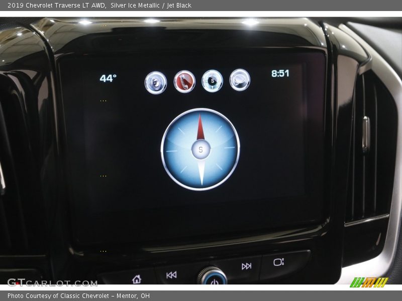 Silver Ice Metallic / Jet Black 2019 Chevrolet Traverse LT AWD