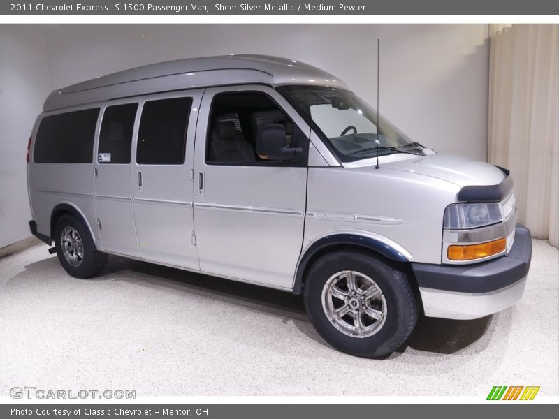 Sheer Silver Metallic / Medium Pewter 2011 Chevrolet Express LS 1500 Passenger Van