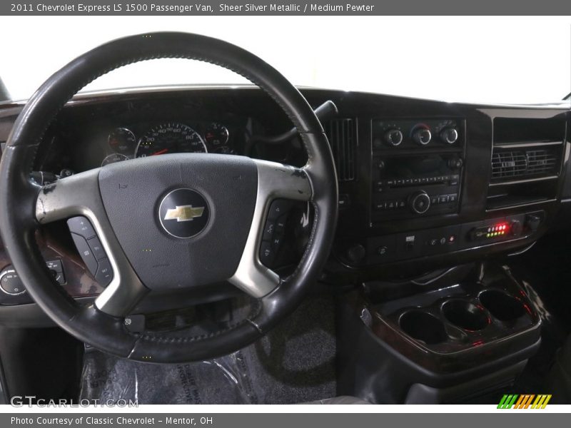 Sheer Silver Metallic / Medium Pewter 2011 Chevrolet Express LS 1500 Passenger Van