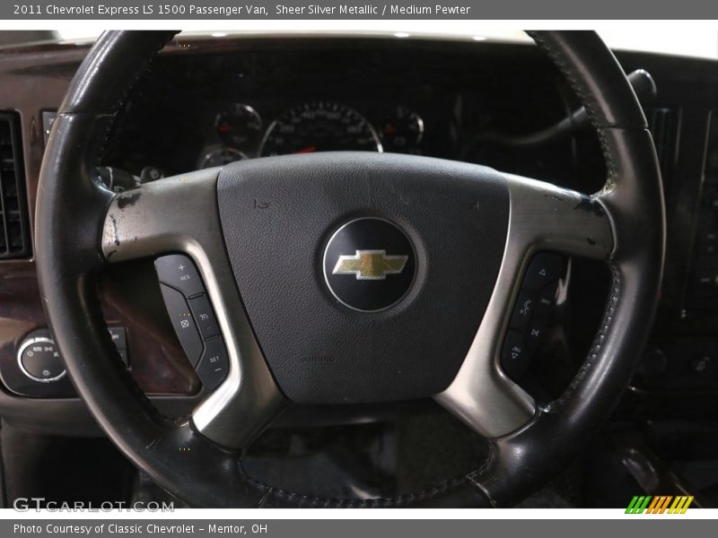 Sheer Silver Metallic / Medium Pewter 2011 Chevrolet Express LS 1500 Passenger Van