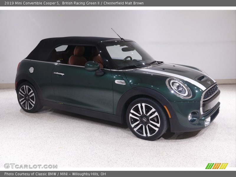 British Racing Green II / Chesterfield Malt Brown 2019 Mini Convertible Cooper S