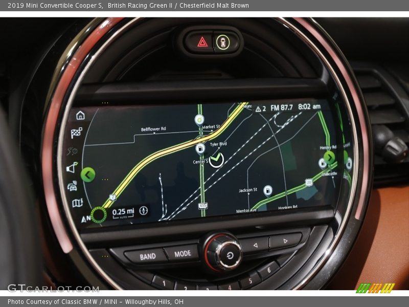 Navigation of 2019 Convertible Cooper S