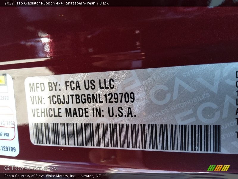 Snazzberry Pearl / Black 2022 Jeep Gladiator Rubicon 4x4