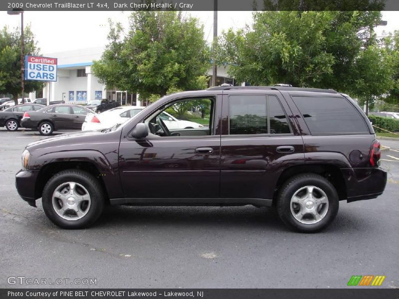 Dark Cherry Metallic / Gray 2009 Chevrolet TrailBlazer LT 4x4