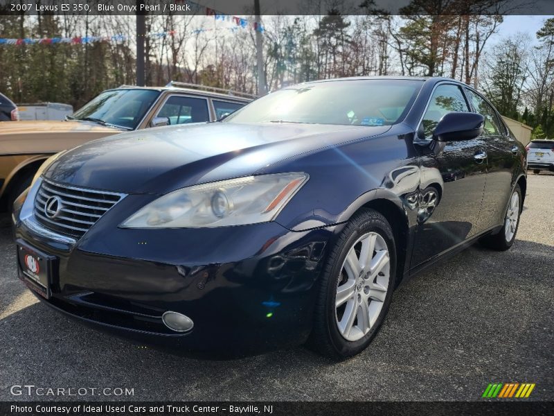 Blue Onyx Pearl / Black 2007 Lexus ES 350