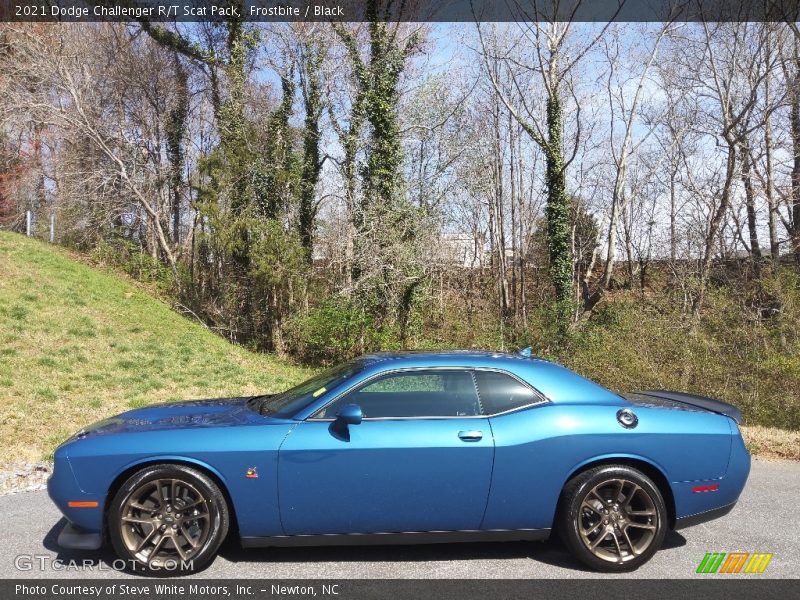 Frostbite / Black 2021 Dodge Challenger R/T Scat Pack