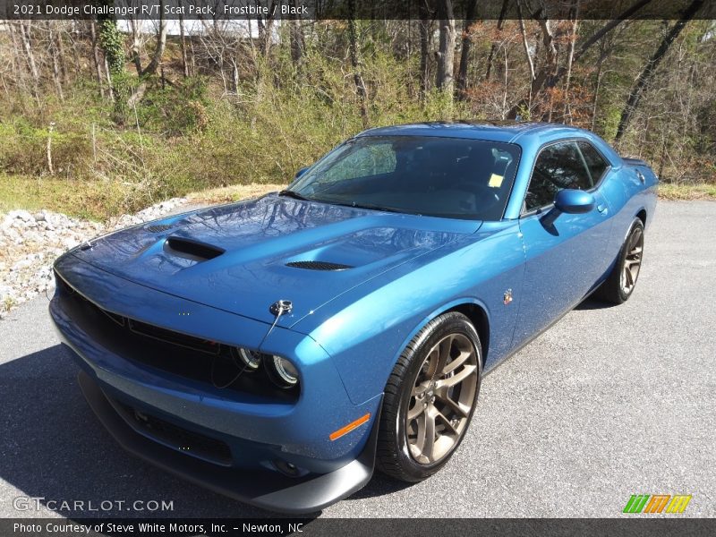Frostbite / Black 2021 Dodge Challenger R/T Scat Pack