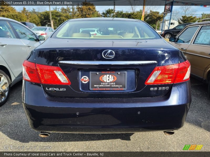 Blue Onyx Pearl / Black 2007 Lexus ES 350