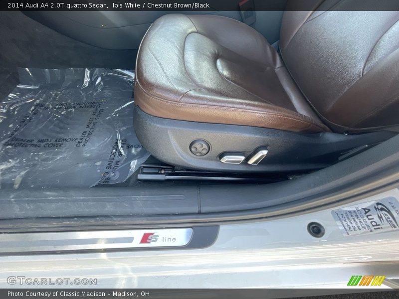 Ibis White / Chestnut Brown/Black 2014 Audi A4 2.0T quattro Sedan