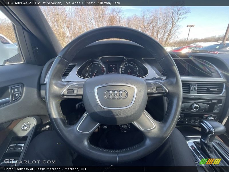 Ibis White / Chestnut Brown/Black 2014 Audi A4 2.0T quattro Sedan