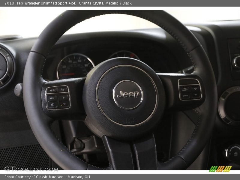 Granite Crystal Metallic / Black 2018 Jeep Wrangler Unlimited Sport 4x4