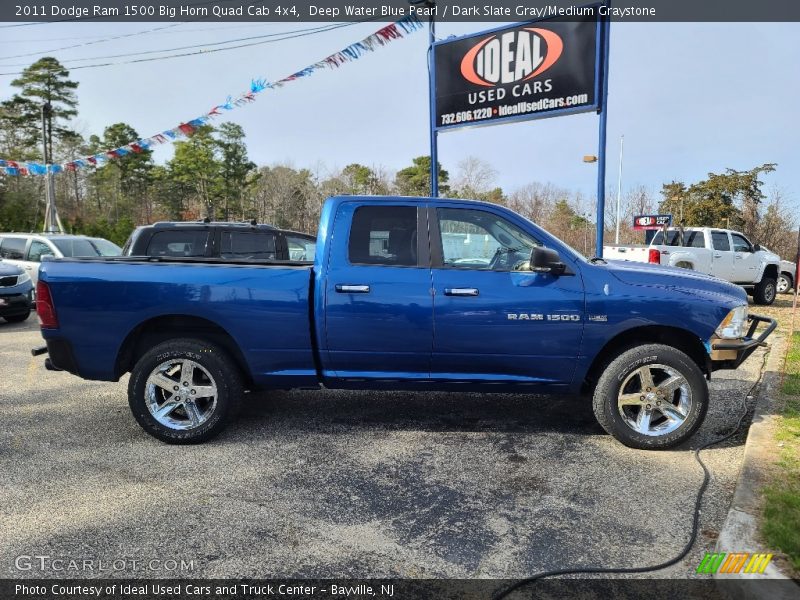 Deep Water Blue Pearl / Dark Slate Gray/Medium Graystone 2011 Dodge Ram 1500 Big Horn Quad Cab 4x4