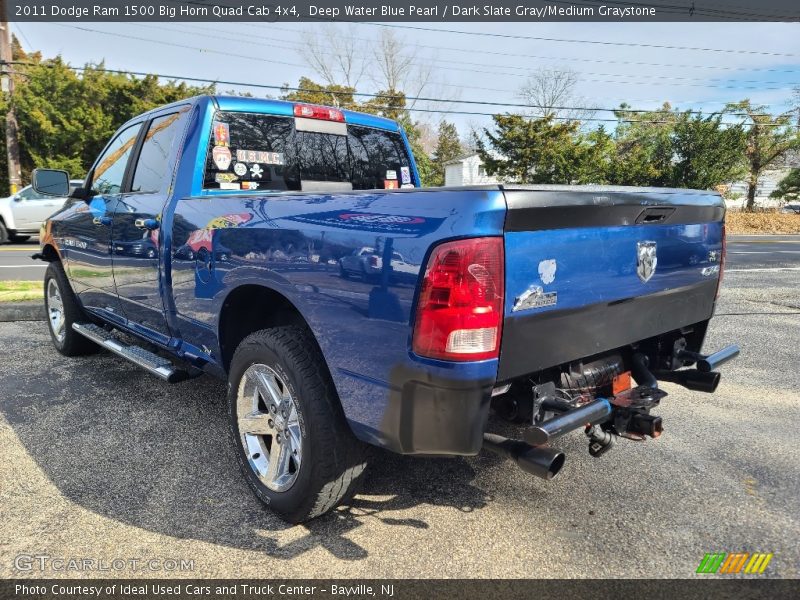 Deep Water Blue Pearl / Dark Slate Gray/Medium Graystone 2011 Dodge Ram 1500 Big Horn Quad Cab 4x4