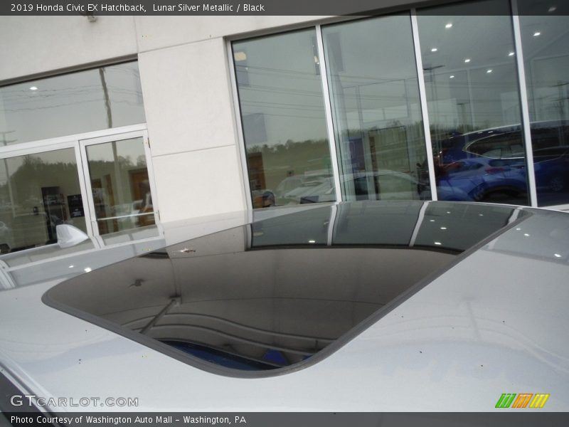 Lunar Silver Metallic / Black 2019 Honda Civic EX Hatchback