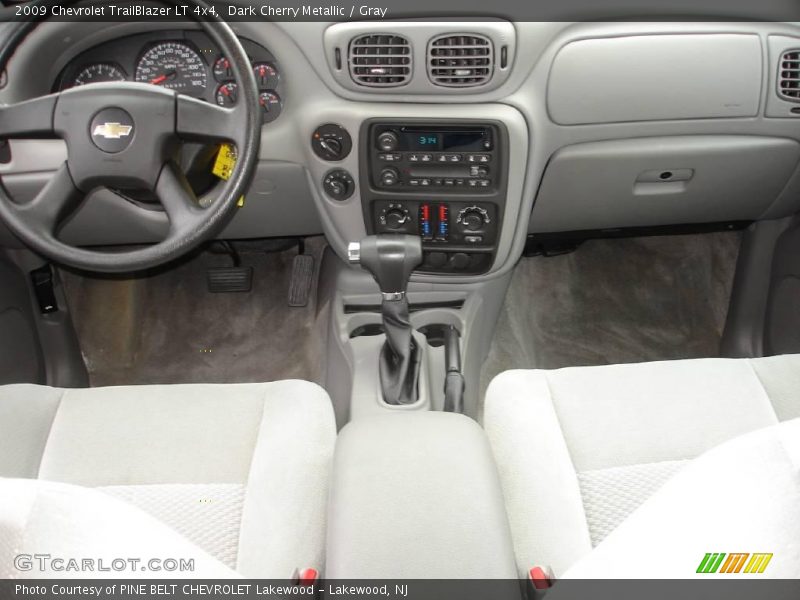 Dark Cherry Metallic / Gray 2009 Chevrolet TrailBlazer LT 4x4