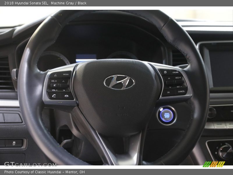 Machine Gray / Black 2018 Hyundai Sonata SEL