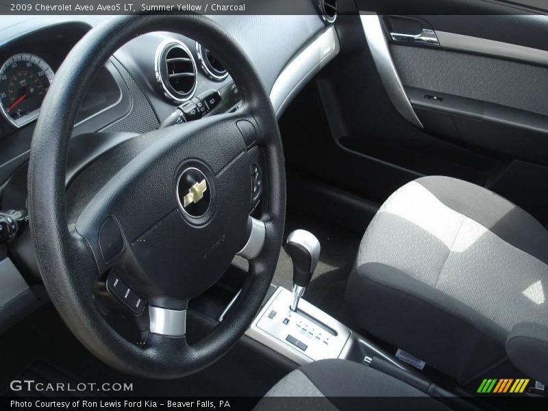 Summer Yellow / Charcoal 2009 Chevrolet Aveo Aveo5 LT