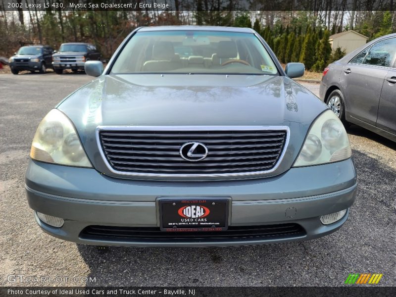 Mystic Sea Opalescent / Ecru Beige 2002 Lexus LS 430