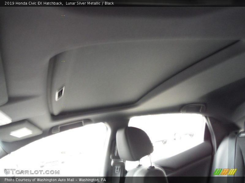 Lunar Silver Metallic / Black 2019 Honda Civic EX Hatchback