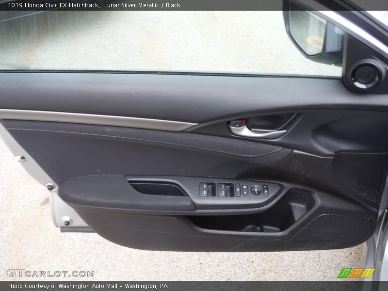Lunar Silver Metallic / Black 2019 Honda Civic EX Hatchback