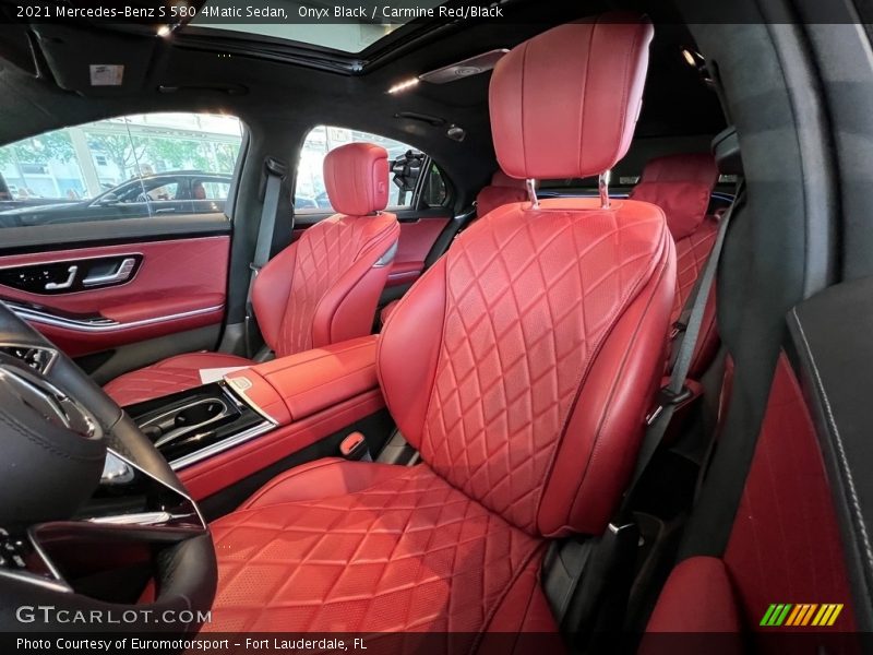  2021 S 580 4Matic Sedan Carmine Red/Black Interior