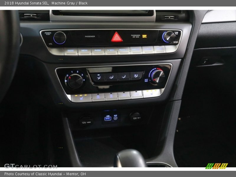 Machine Gray / Black 2018 Hyundai Sonata SEL