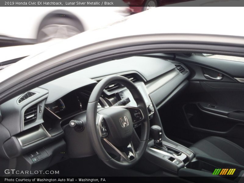 Lunar Silver Metallic / Black 2019 Honda Civic EX Hatchback