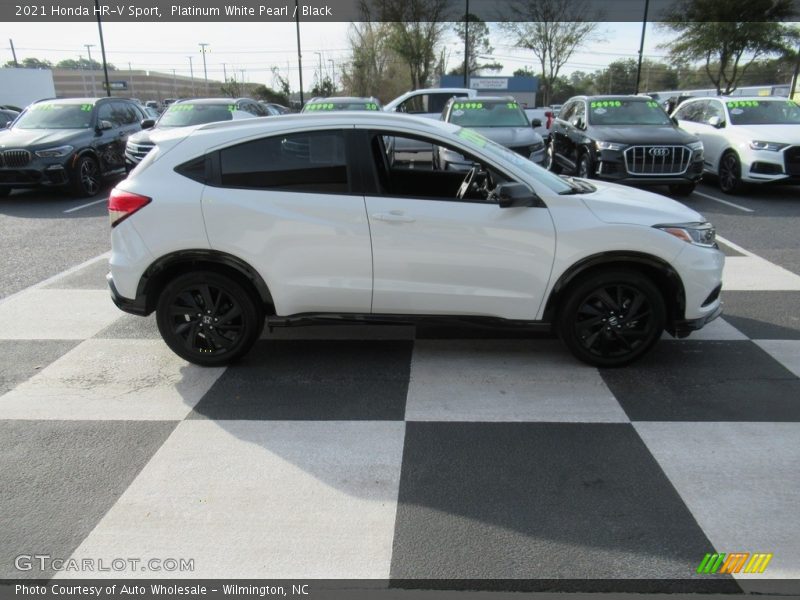 Platinum White Pearl / Black 2021 Honda HR-V Sport