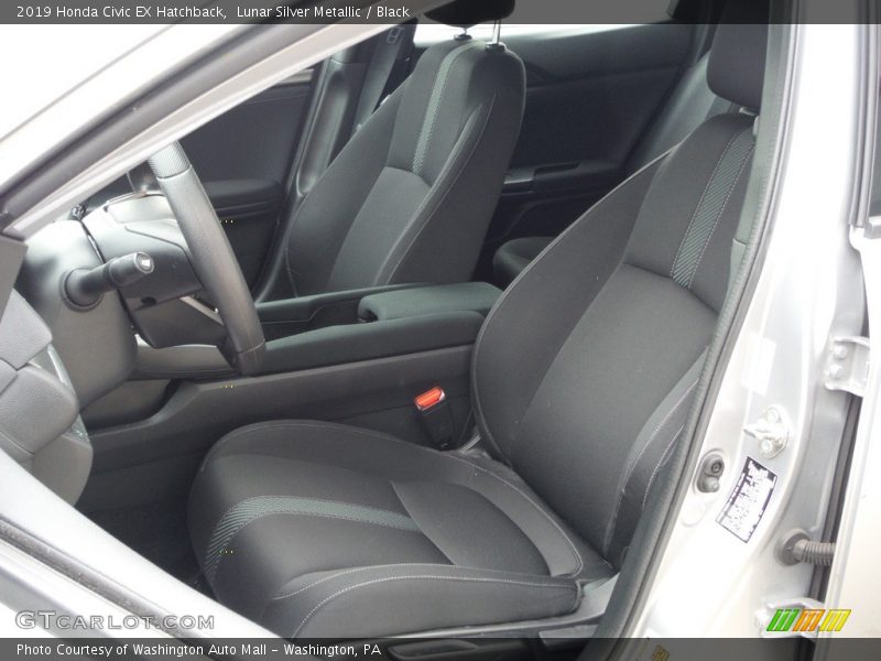 Lunar Silver Metallic / Black 2019 Honda Civic EX Hatchback