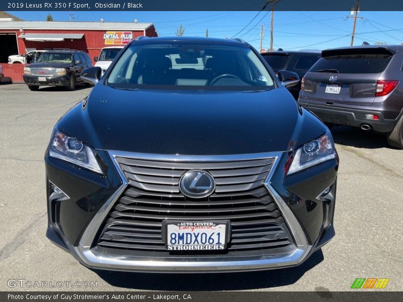 Obsidian / Black 2019 Lexus RX 350 F Sport